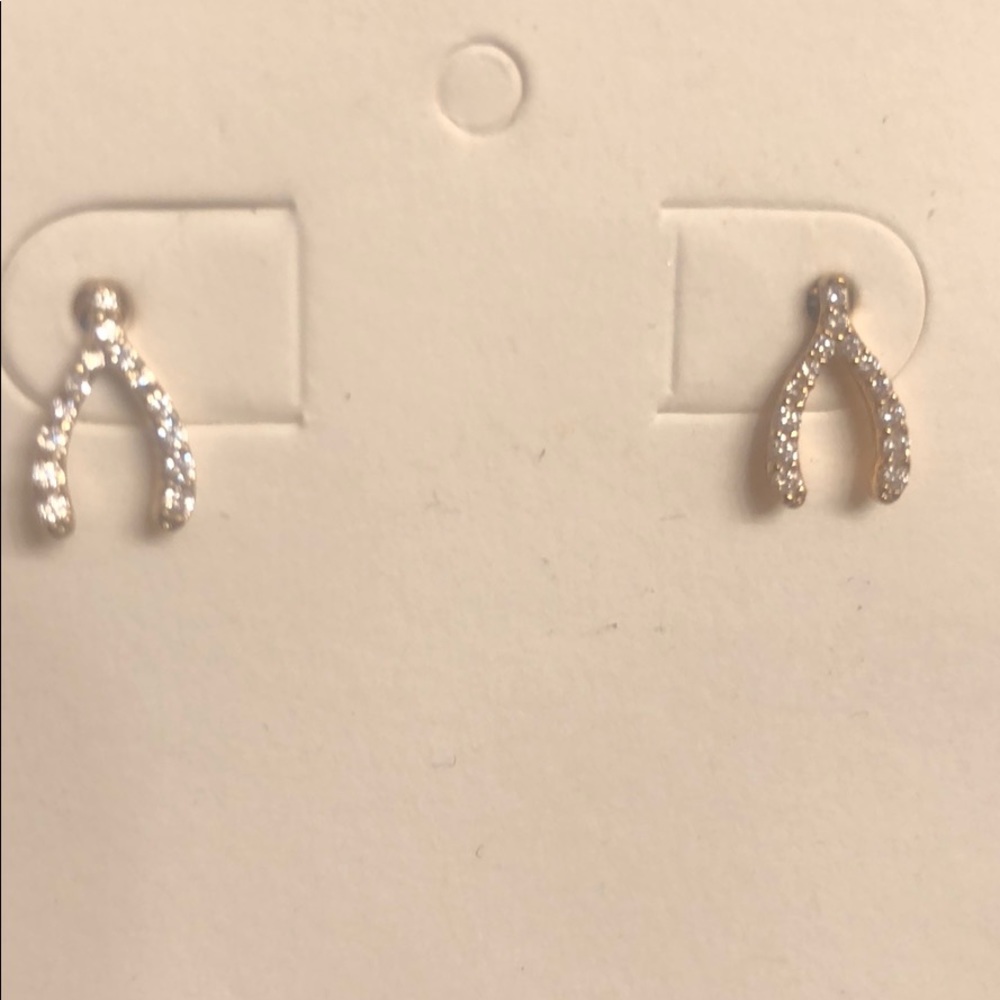 Banana republic wishbone earrings NWT